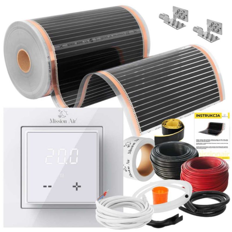 Varmefoliesæt IR SILVER 160W med Aries LCD Termostat