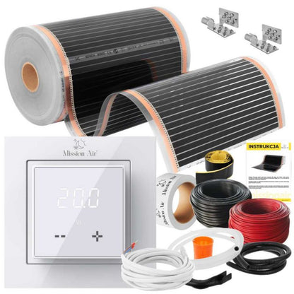 Varmefoliesæt IR SILVER 160W med Aries LCD Termostat