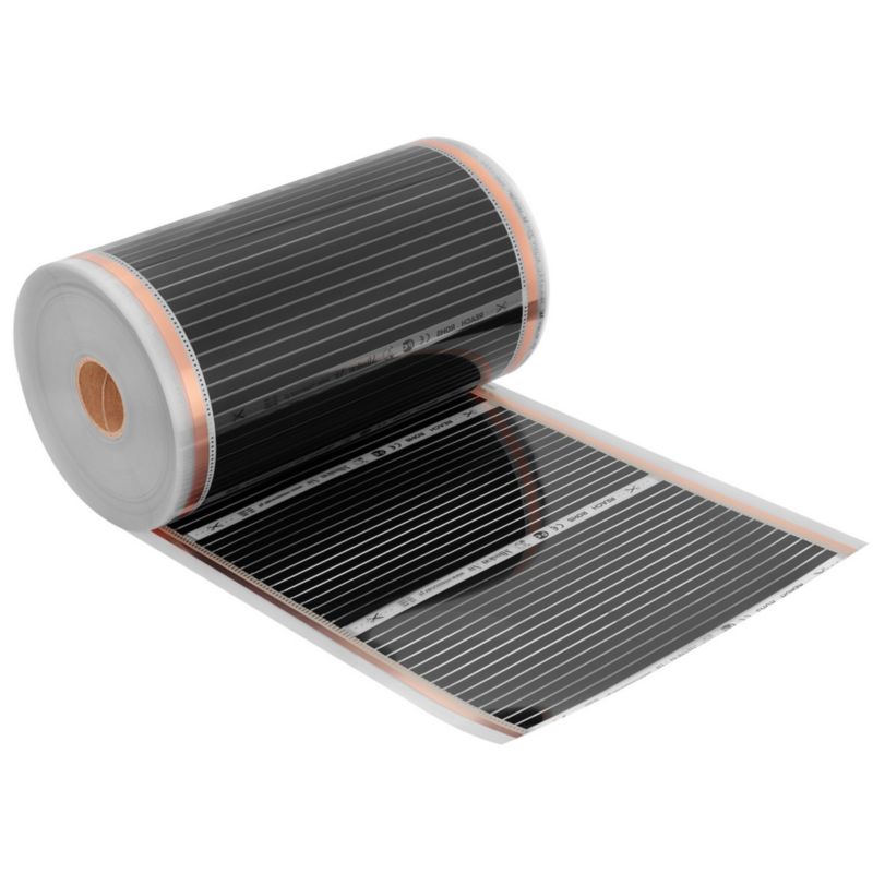 Infrarød Varmefolie Sæt 160W 1 m² 50 cm med Libra Termostat Sort | 5904890244627