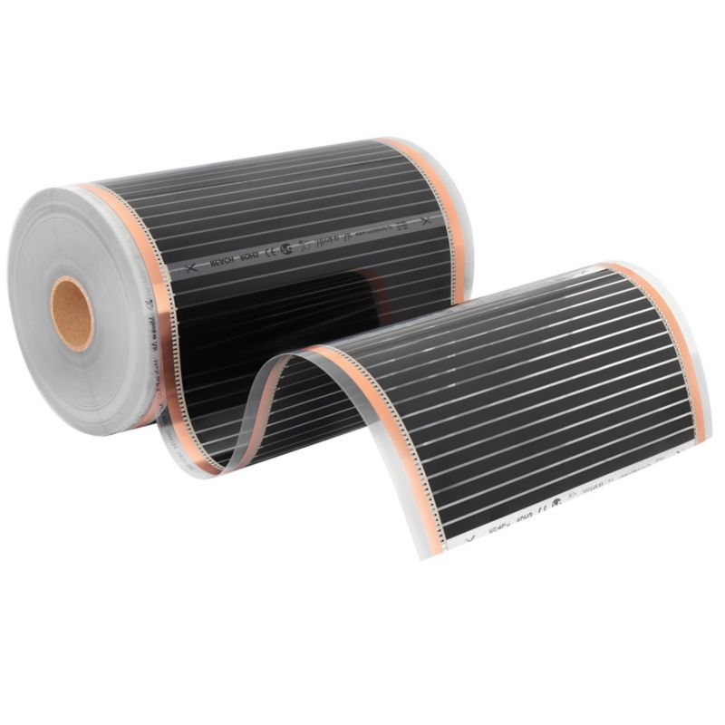 Infrarød Varmefolie Sæt 160W 1 m² 50 cm med Libra Termostat Sort | 5904890244627