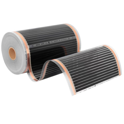 Infrarød Varmefolie Sæt 160W 1 m² 50 cm med Libra Termostat Sort | 5904890244627