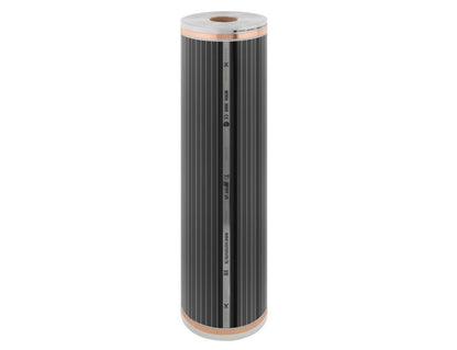 Varmefoliesæt Infrarød 160W/m² 100 cm Sort Aries