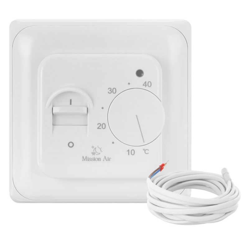 Infrarød Varmefolie Sæt 160W 24 m² Bredde 50 cm Hvid Termostat