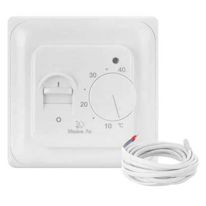 Infrarød Varmefolie Sæt 160W 24 m² Bredde 50 cm Hvid Termostat