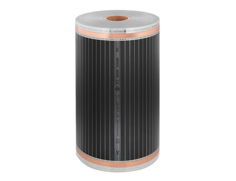 Infrarød Varmefolie Sæt 160W 24 m² Bredde 50 cm Hvid Termostat
