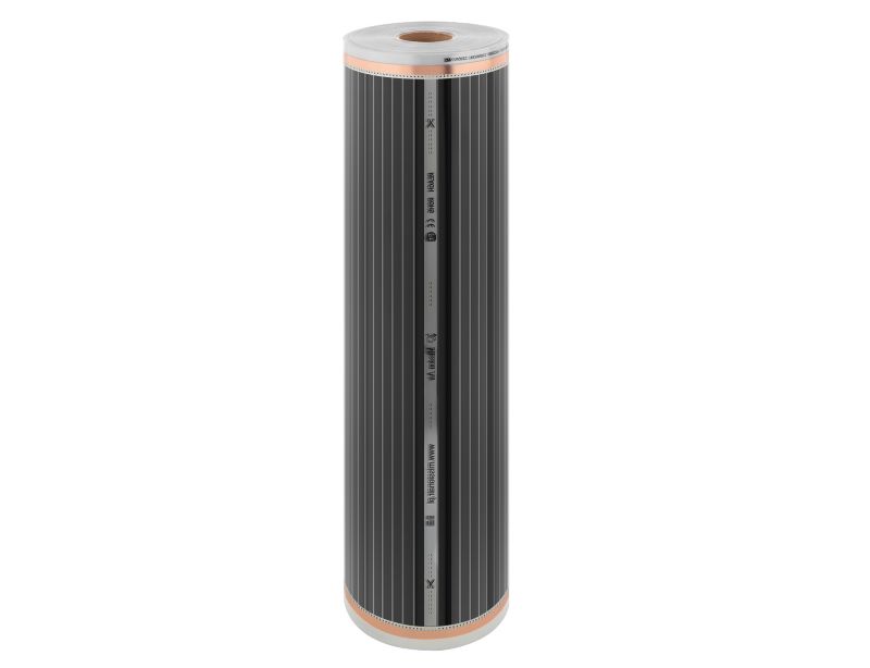 Infrarød Varmefolie Sæt 100 cm 160W 3,5 m² med Sort Termostat | 5905910412552