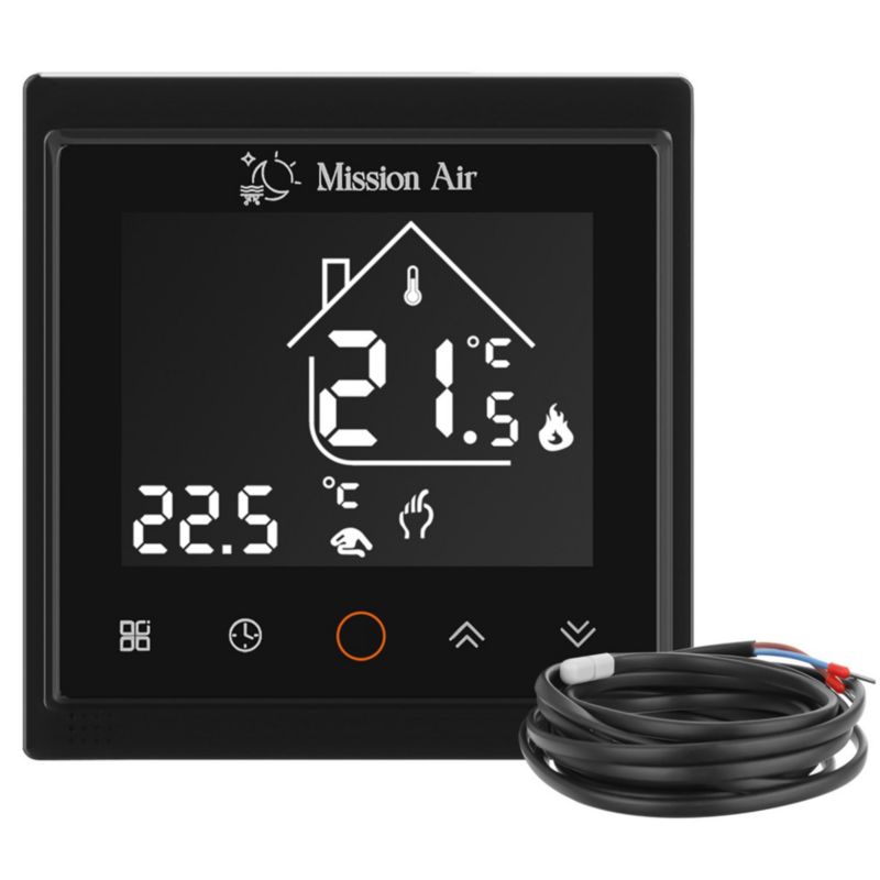 Varmefoliesæt 160W 5 m² 100 cm Sort Libra Termostat