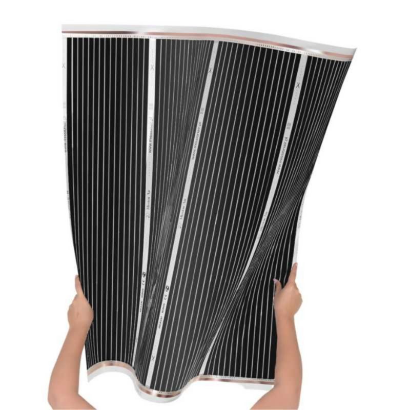 Varmefoliesæt 160W 5 m² 100 cm Sort Libra Termostat
