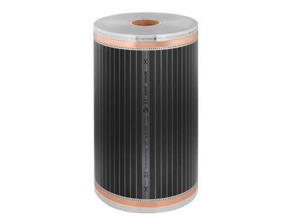 Varmefoliesæt IR Silver 160W 1 m² 50 cm med Aries Termostat Hvid