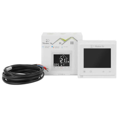 Infrarød Varmefolie Sæt 160W 28 m² 100 cm med Libra Termostat Hvid