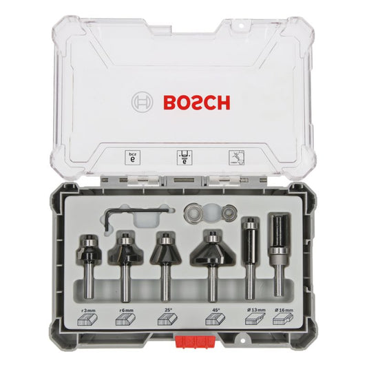 Bosch PRO fræsesæt 6 mm, 6 dele