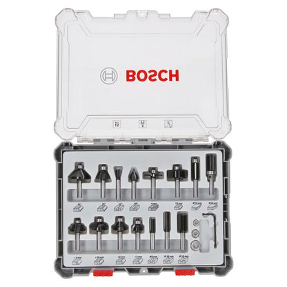 Bosch PRO fræsesæt 8 mm, 15 dele