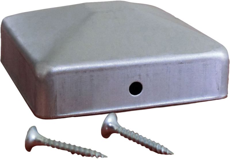 Blooma metaliske dæksler sæt 7,1 x 7,1 cm galvaniseret 4 stk.