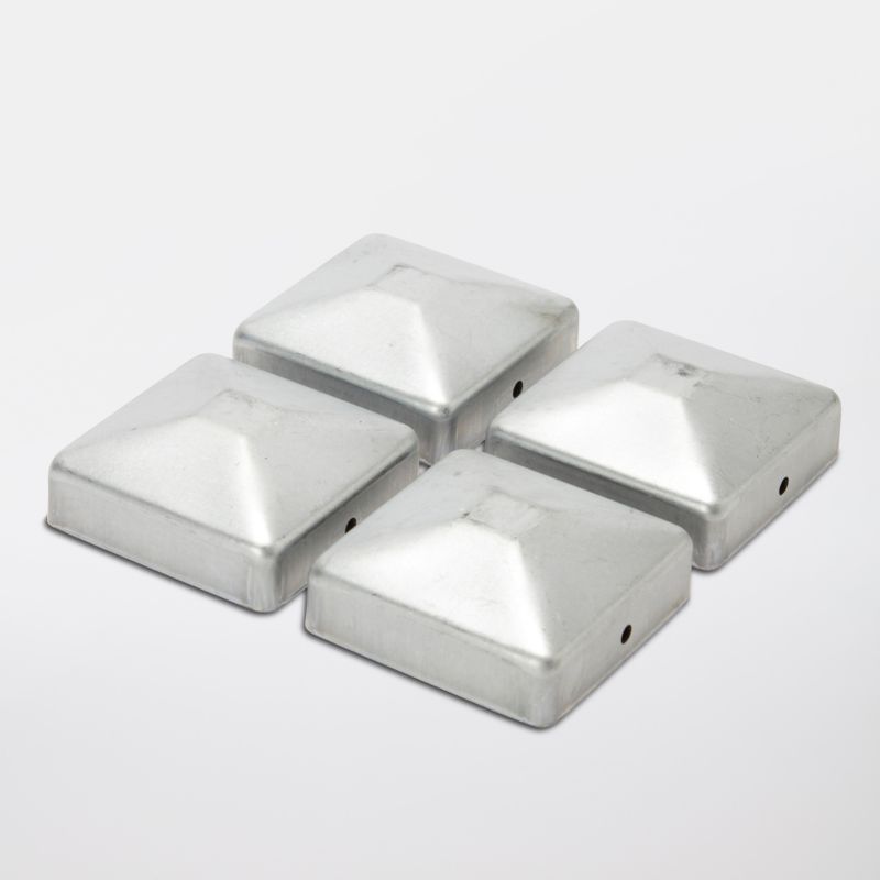 Blooma metaliske dæksler sæt 7,1 x 7,1 cm galvaniseret 4 stk.