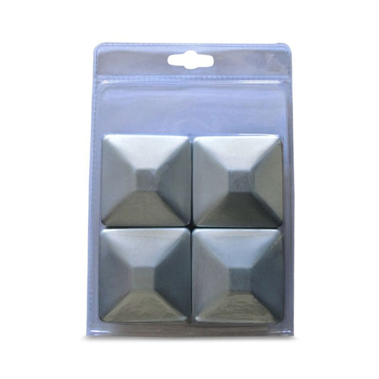 Blooma metalhætte sæt 9,1 x 9,1 cm galvaniseret 4 stk.