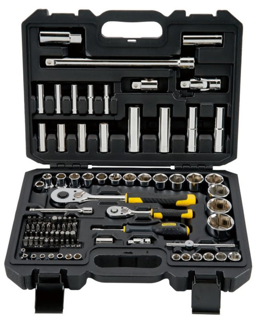 Stanley skruenøglesæt 1/4" og 1/2" – 96 dele