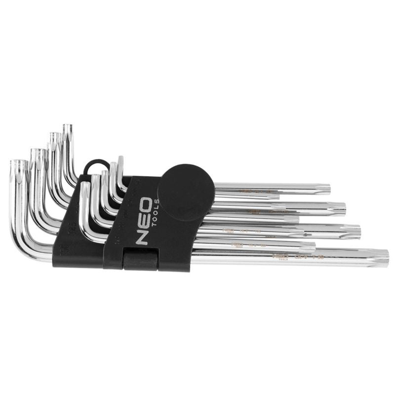 NEO TOOLS Torx-nøglesæt T10 til T50 i sølv, 1 sæt