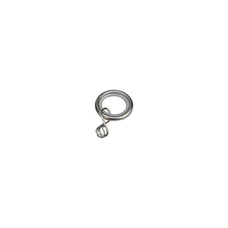 GoodHome Nisis sæt med 10 mm sølvfarvede ringe