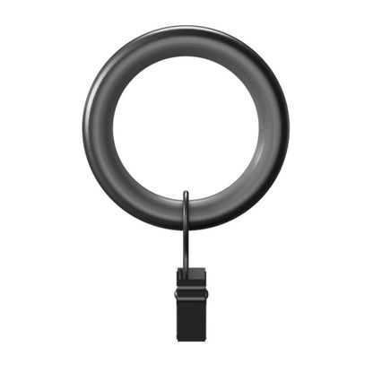 Sæt med 10 lydsvage gardinringe med klemmer Goodhome Tinosi 16/19 mm