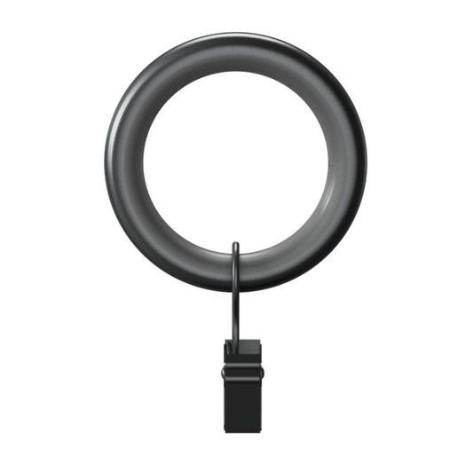 Sæt med 10 lydsvage gardinringe med klemmer Goodhome Tinosi 16/19 mm