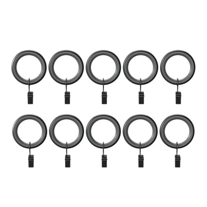 Sæt med 10 lydsvage gardinringe med klemmer Goodhome Tinosi 16/19 mm