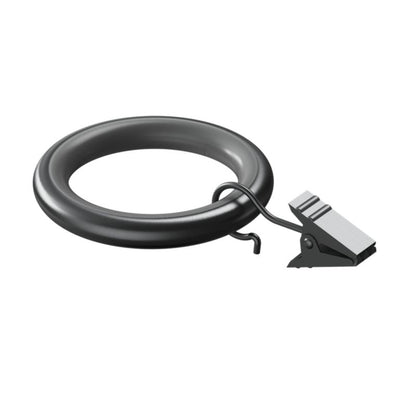 Sæt med 10 lydsvage gardinringe med klemmer Goodhome Tinosi 16/19 mm