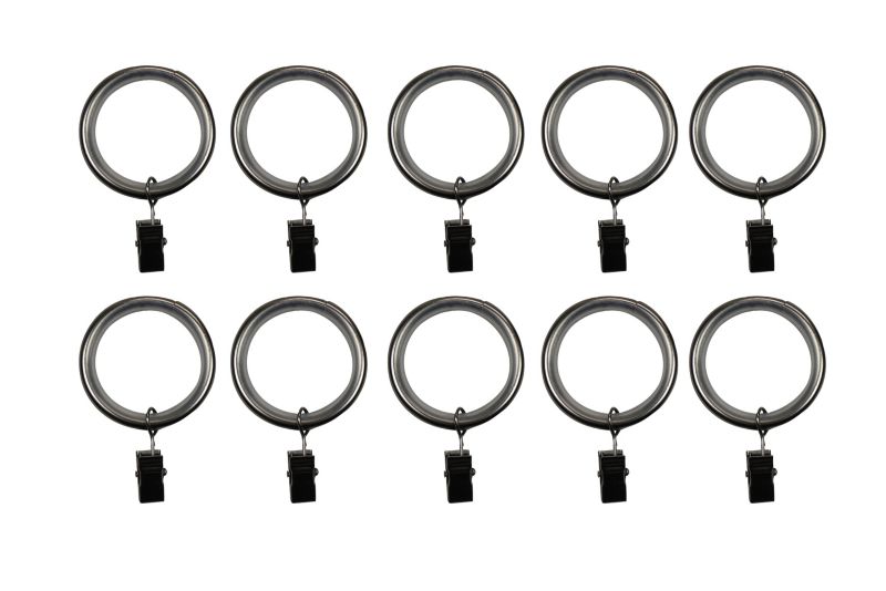 GoodHome Athens sæt med 28 mm ringe og klemmer