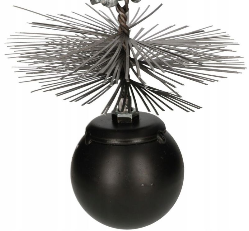 Skorstensrensningssæt 150 mm med Stålbørste og 10 m Reb