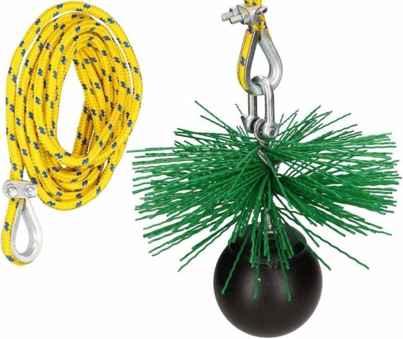Skorstensrensningssæt 175 mm 6 m 1 Sæt