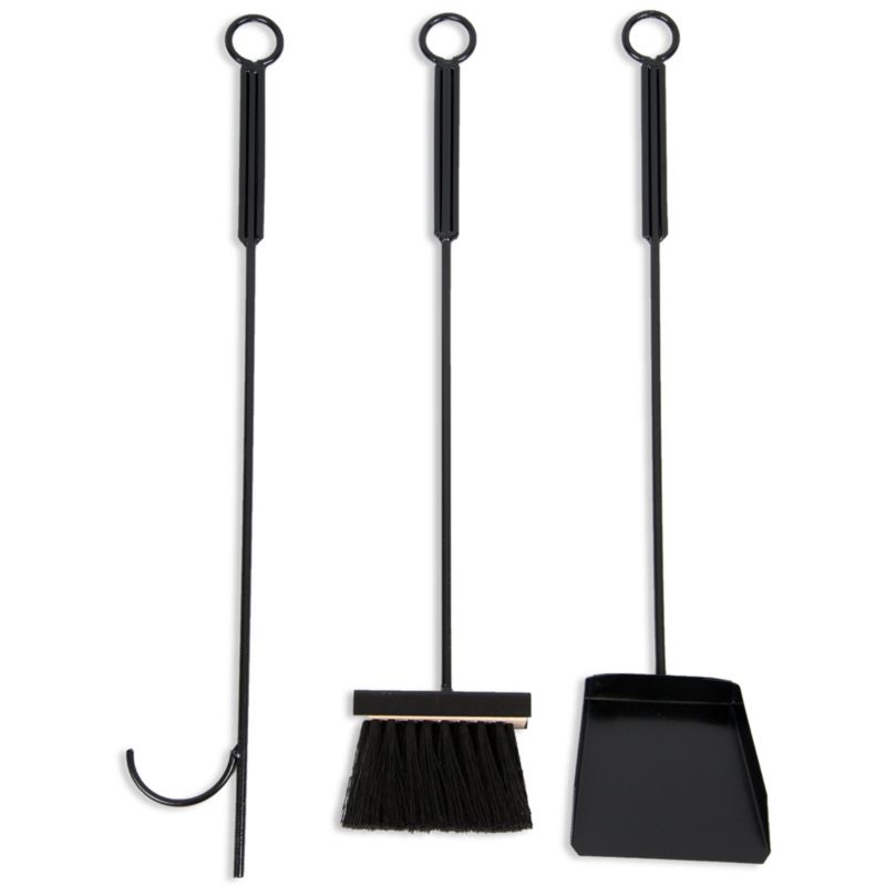 Pejsesæt 75 cm Sort Metal