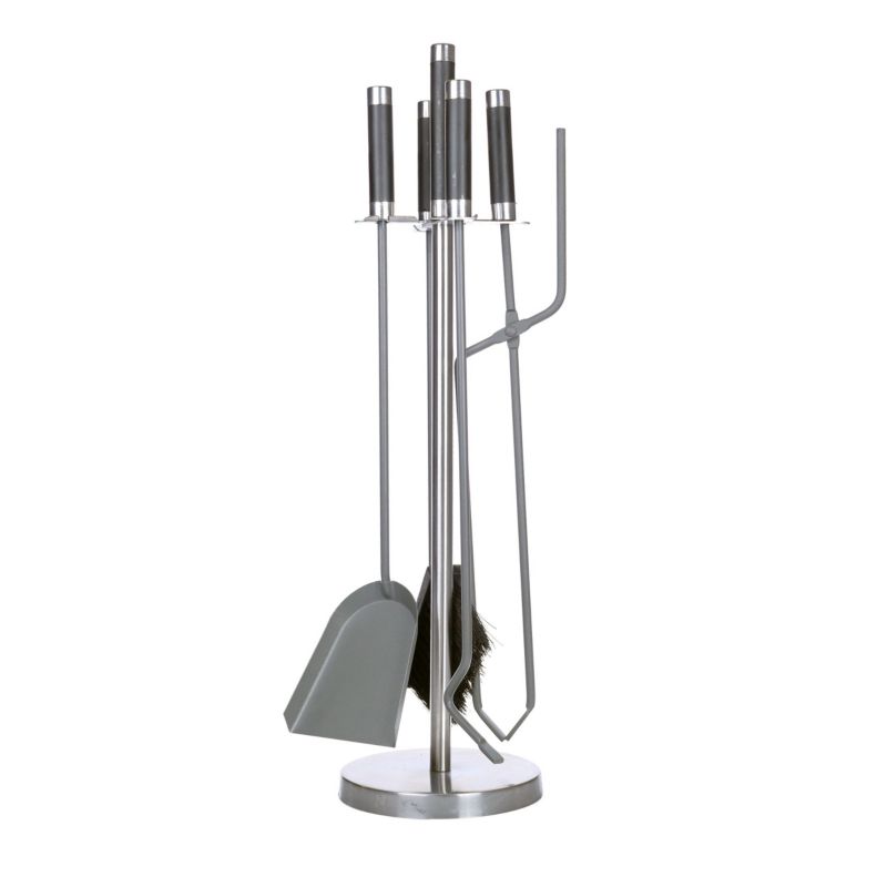 Ferretti AVOLA 5-Dels Pejsesæt i Sort Stål for Nem Vedligeholdelse