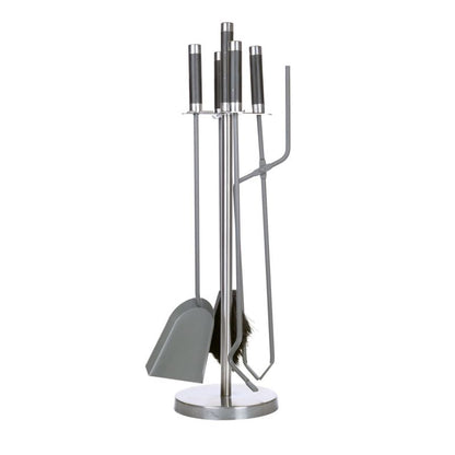 Ferretti AVOLA 5-Dels Pejsesæt i Sort Stål for Nem Vedligeholdelse