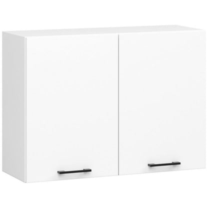 Akord Oliwia køkkensæt 1,8 m hvid 180 cm 7 døre 1 skuffe beton mat farve 8 hylder 180x46x203 cm 1 sæt