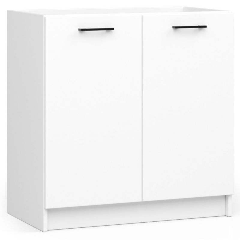 Akord Oliwia G1 køkkensæt 1,8 m hvid mat 180 x 46 x 174 cm 6 døre 1 skuffe 6 hylder
