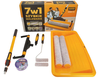 Hardy malersæt med bakke, 9 dele