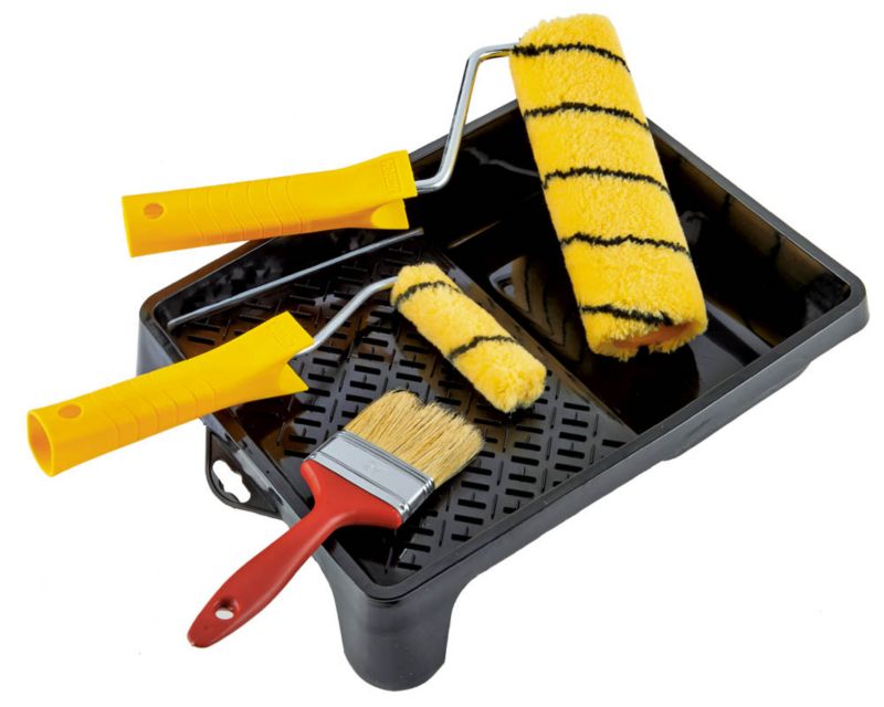 Hardy malersæt med rullebakke til vandbaserede malinger