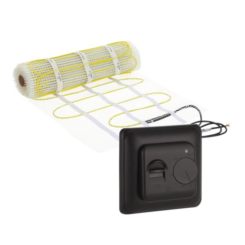 Varmemåttesæt MA-160 0,5 m² med Termostat Sort
