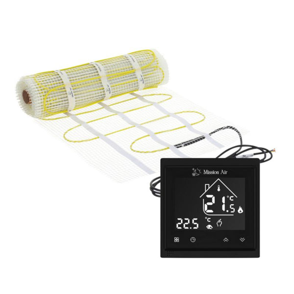 Varmemåttesæt MA-160 3 m² med Termostat Sort