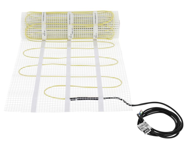 Varmemåttesæt MA-160 3 m² med Termostat Sort