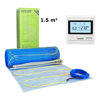 Varmemåtte 170 W/m² med Termostat Hvid EcoNG170 | 4745010756153
