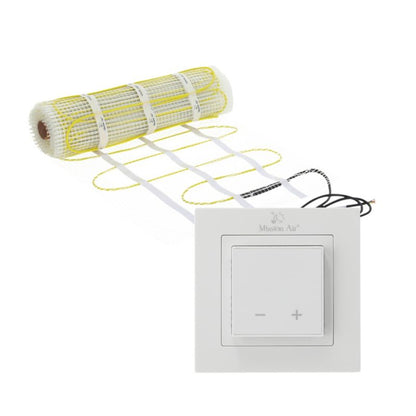 Varmemåttesæt MA-160 1,5 m² med Aries LCD Hvid Termostat