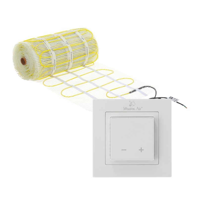 Varmemåtte MA-160 4,5 m² med Termostat Hvid