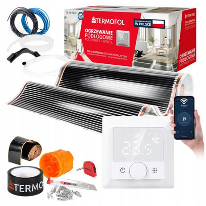 Varmemåtte Sæt 9 m² 150 W/m² med WiFi Termostat | TF-HM-150.90.H5.WIFI