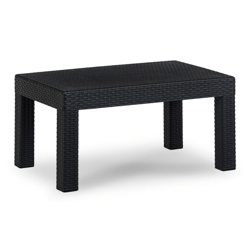 Zestaw Mebel Elite Mebli Ogrodowych Na Taras Ogród Technorattan Czarny BRENTA 1kpl.