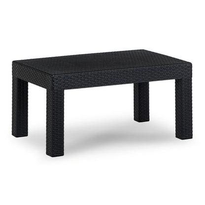 Zestaw Mebel Elite Mebli Ogrodowych Na Taras Ogród Technorattan Czarny BRENTA 1kpl.