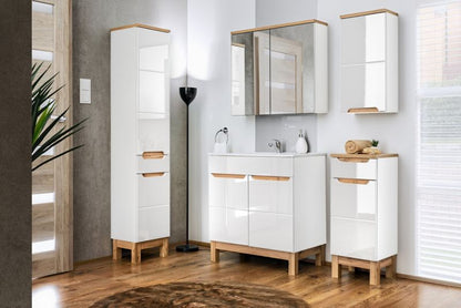 Badeværelsesmøbelsæt Bali White 60 cm Hvid