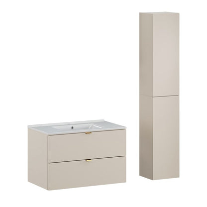 Badeværelsessæt Dalia Cashmere Hængende med Vask 80x46x50 cm Beige