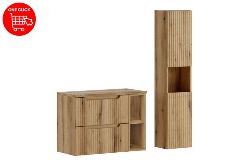 Badeværelsesmøbelsæt Nova Coast Evoke 80 cm Eg Coast Evoke | 5907611680070