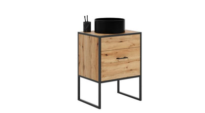 Badeværelsessæt Aura Skab og Reol Loft Stil 2 Dele