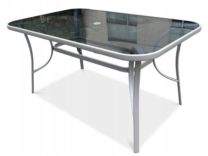 Zestaw Mebli Jadalnianych Focus Garden Ogrodowych Stół 150x90 6x Krzesło Bologna beż Beige 1 szt